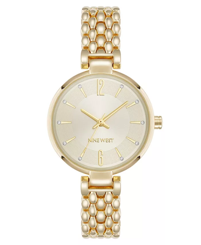 

Женские часы Quartz Contemporary с позолоченным металлическим сплавом, 35 мм Anne Klein
