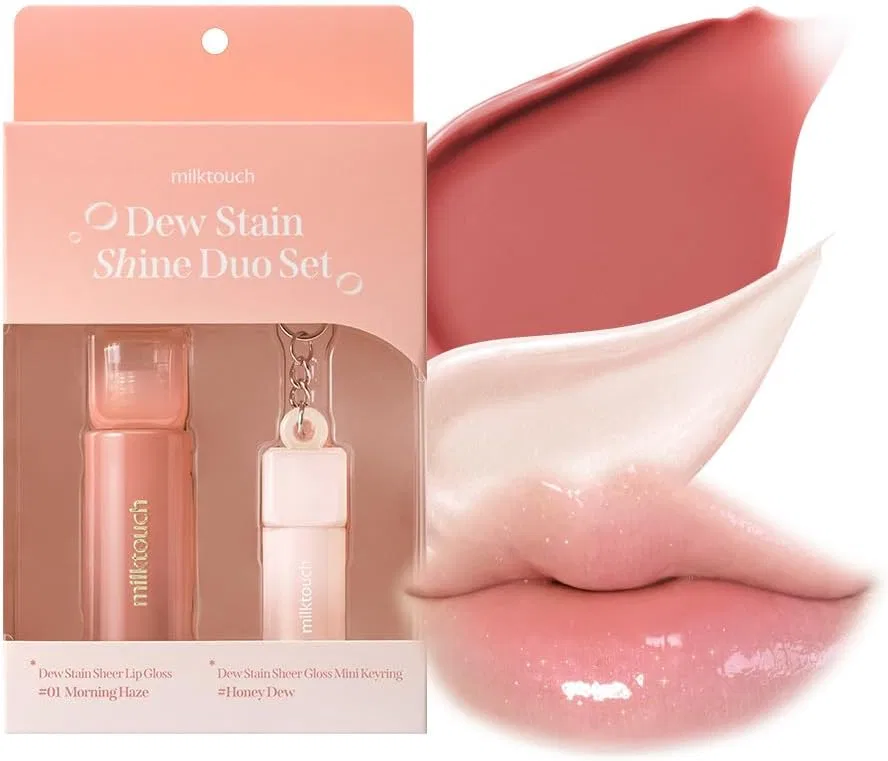 Набор блесков для губ Milk Touch DUE Stain Shine Duo Set 01 2 шт Milktouch