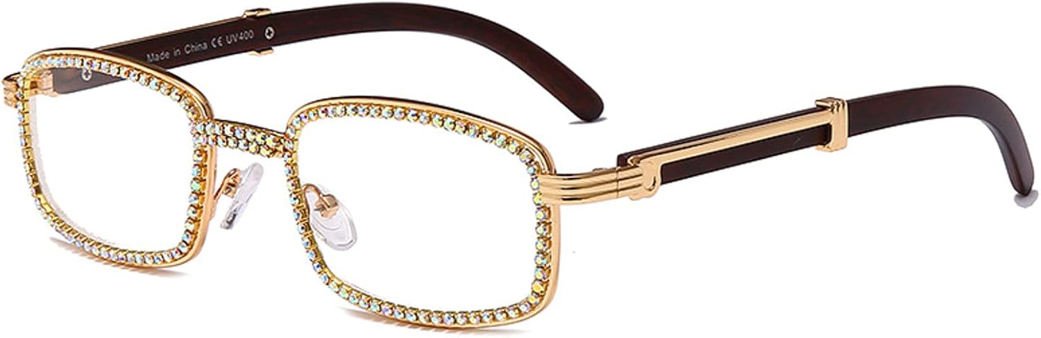 

Модные прямоугольные солнцезащитные очки для женщин, стильные солнцезащитные очки с кристаллами, блестящие очки с бриллиантами, роскошные очки со стразами, защита от ультрафиолета UV400 mincl, Gold&clear