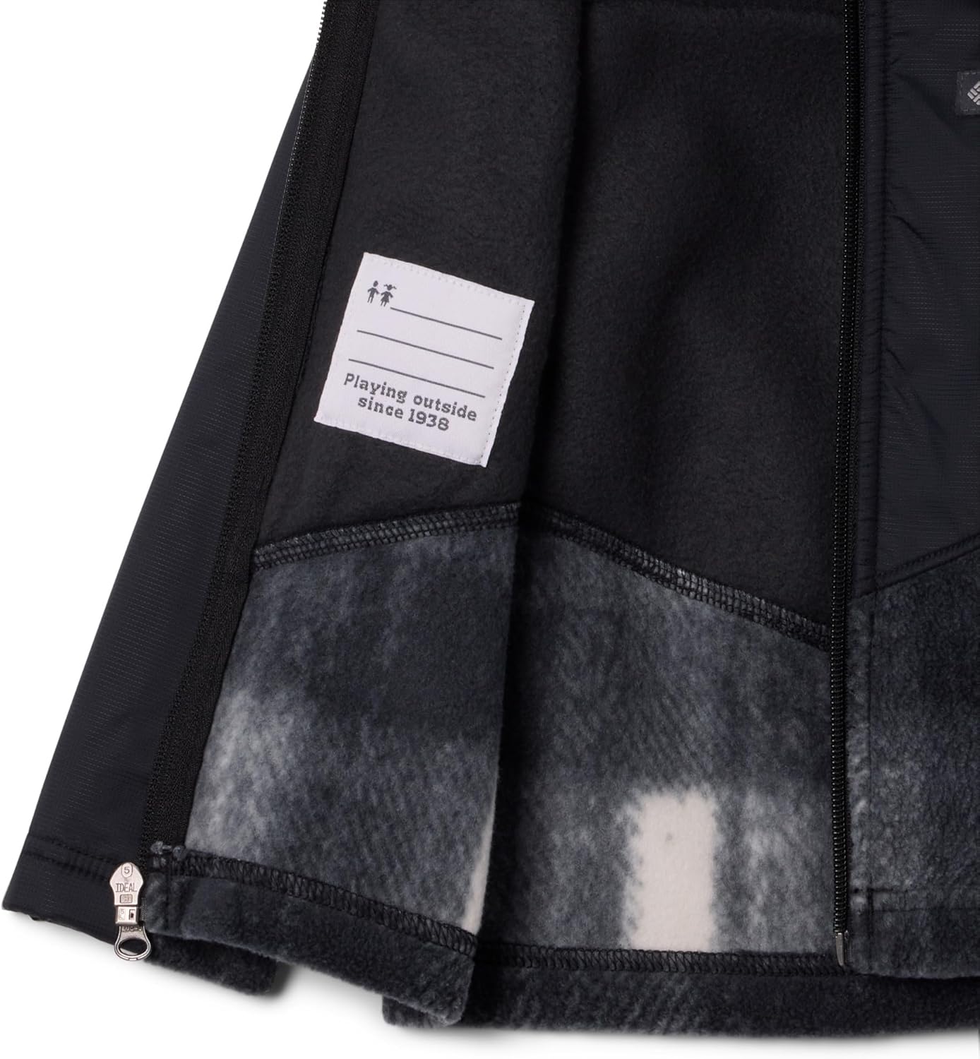 Толстовка Columbia Unisex Baby Steens Mt Ii Overlay, Chalk Omblur Tonal/Black — фото 3