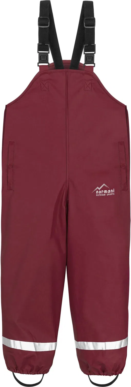 Дождевые штаны с подтяжками Normani Outdoor Sports, бордовый