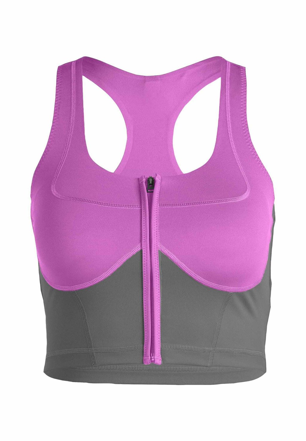 

Спортивный бюстгальтер с сильной поддержкой TWO-TONE ZIPPED CROP Adidas by Stella McCartney, фиолетовый