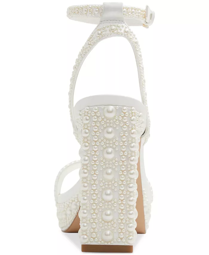 Женские сандалии на платформе Lulu Pearl из двух частей ALDO, белый — фото 3