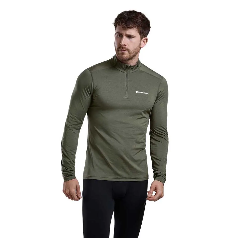 

Футболка Montane Dart XT Half Zip long sleeve, зеленый