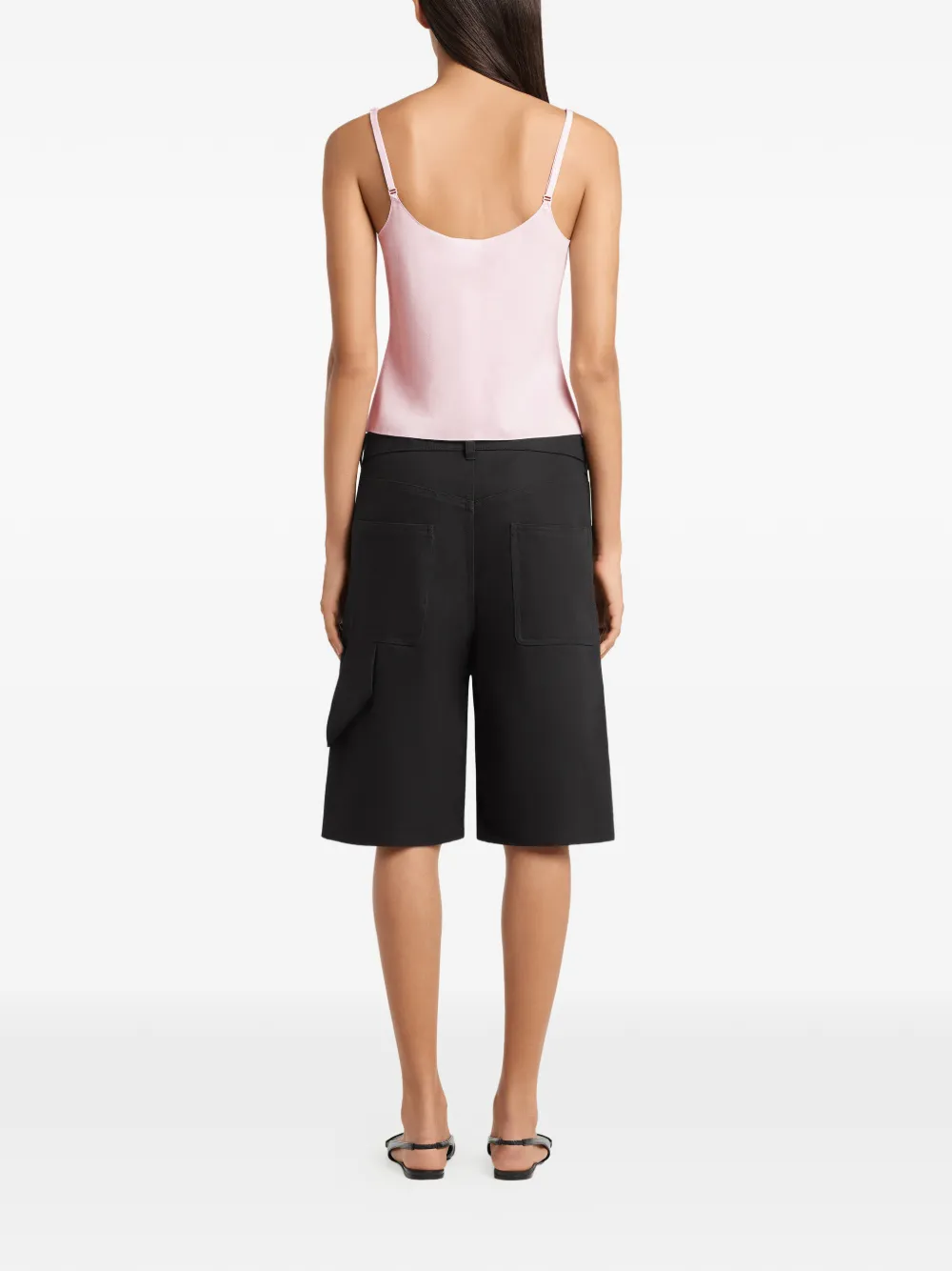 

Топ с логотипом Courreges, розовый