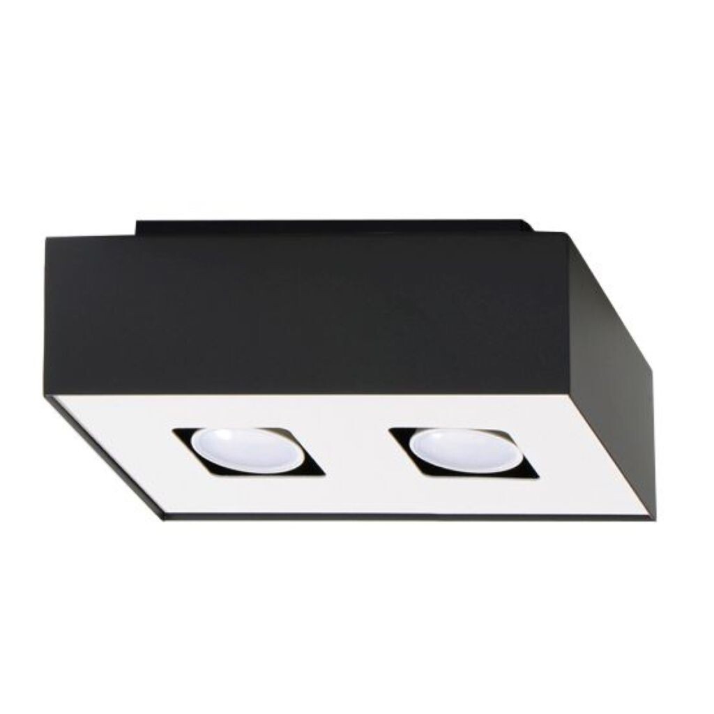 

Потолочный светильник MONO 2 черный 2xGU10 40Вт сталь 11x14x24см Sollux Lighting