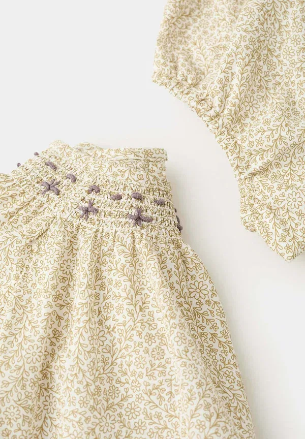 Платье детское Mango Kids, цвет слоновой кости — фото 3