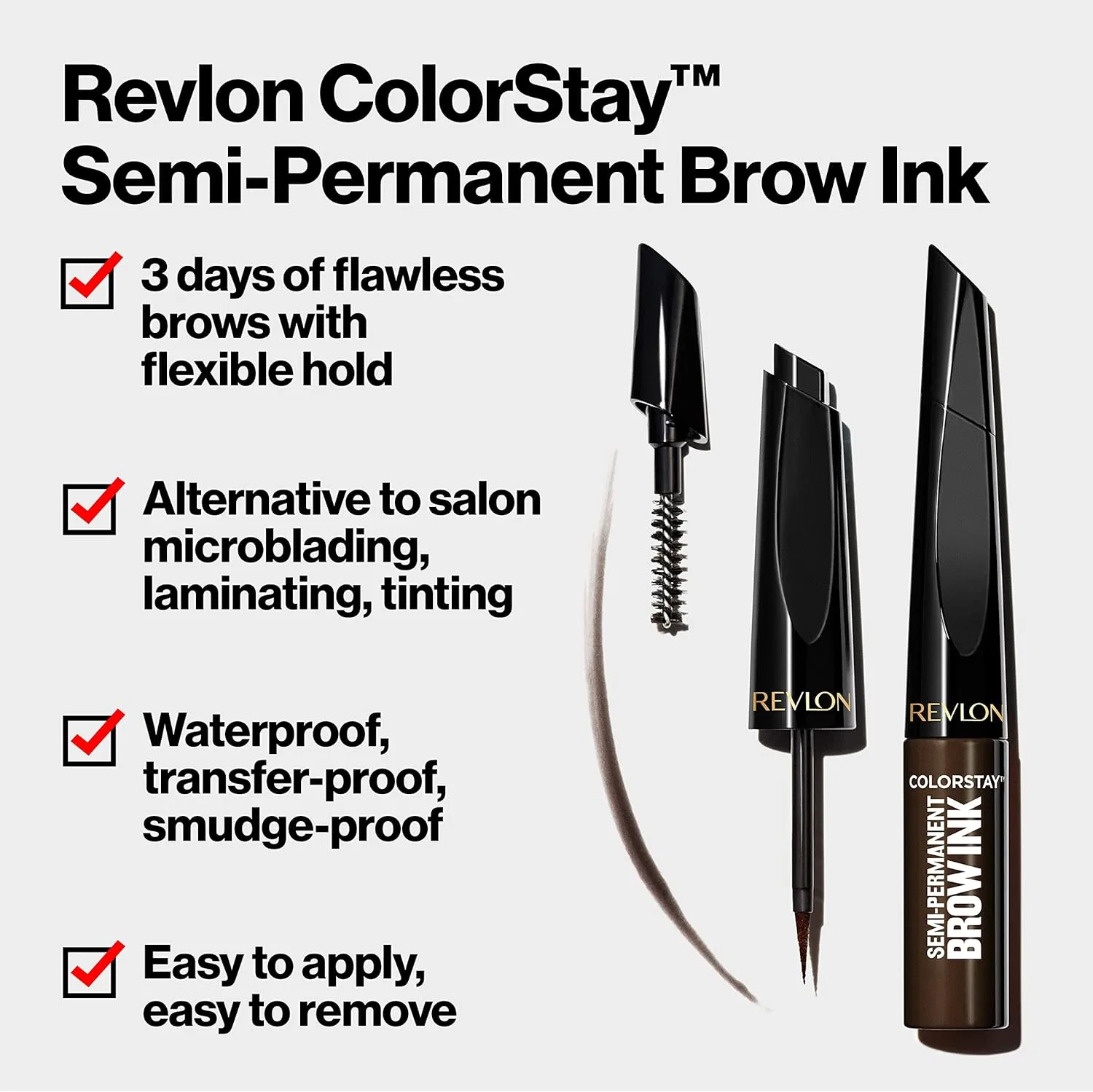 Краска для бровей Revlon ColorStay 5-in-1 Semi-Permanent Brow Ink, 350 Blonde, 0.09 fl oz — фото 4