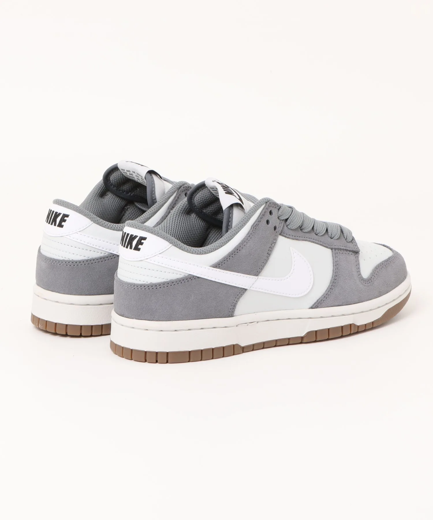 Мужские кроссовки NIKE DUNK LOW RETRO SE GY/WHT серые — фото 2