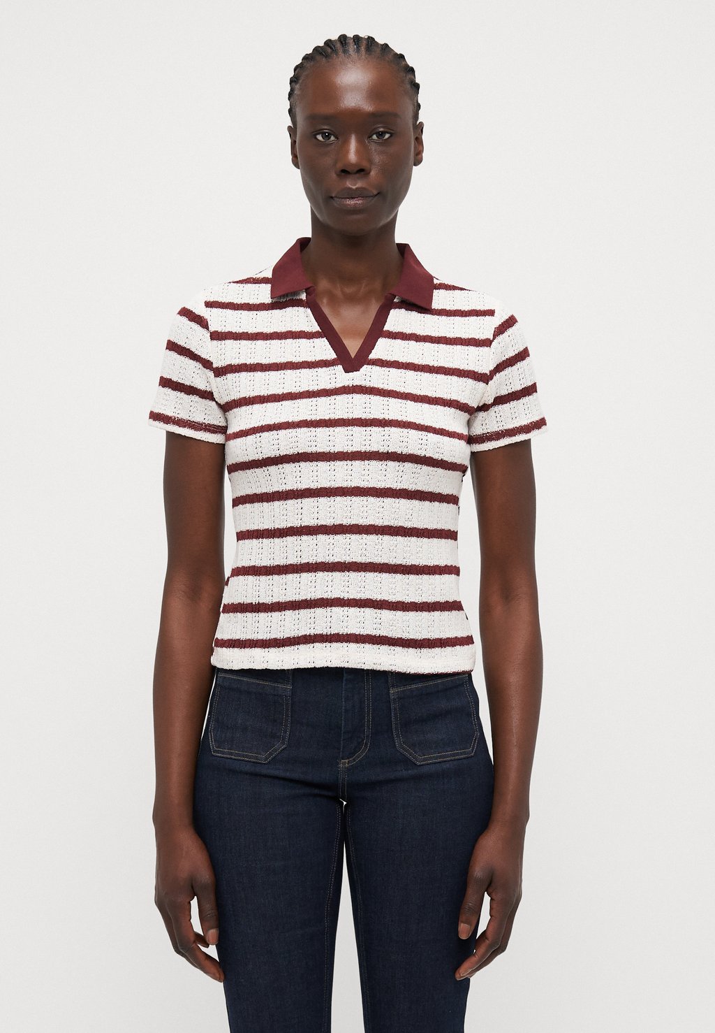 

Рубашка поло ONLHALIA COLLAR ONLY Tall, кремовый