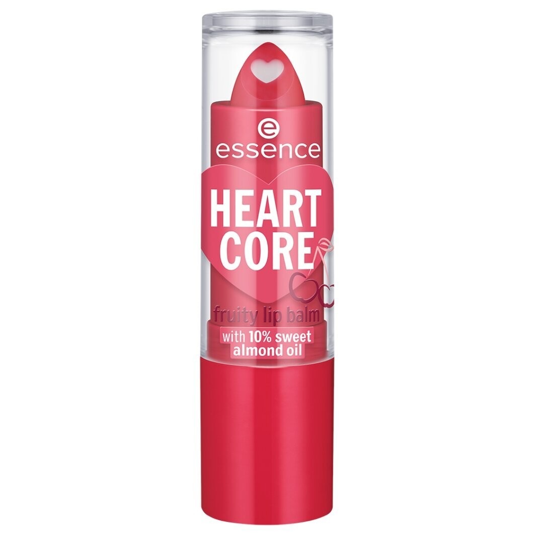 Бальзам для губ heart core fruity Essence, nr. 01 - crazy cherry, вес 3 гр. — фото 2