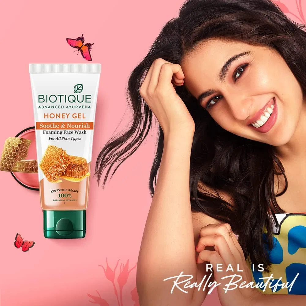 Гель для умывания Biotique — Освежающий пенящийся с медом Bio Honey Gel от — фото 2