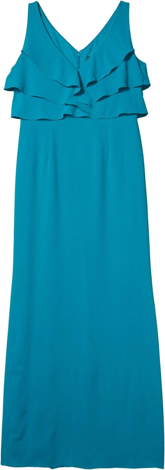 

Платье Adrianna Papell Ruffle Crepe Gown, цвет Light Teal