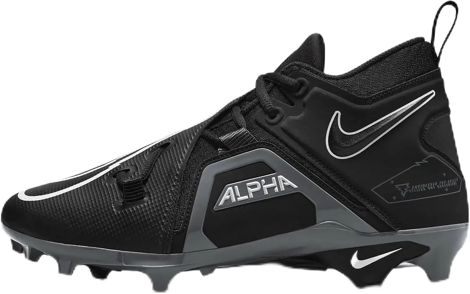 

Футбольные бутсы Nike Alpha Menace Pro 3 для мужчин, черный/белый/серый