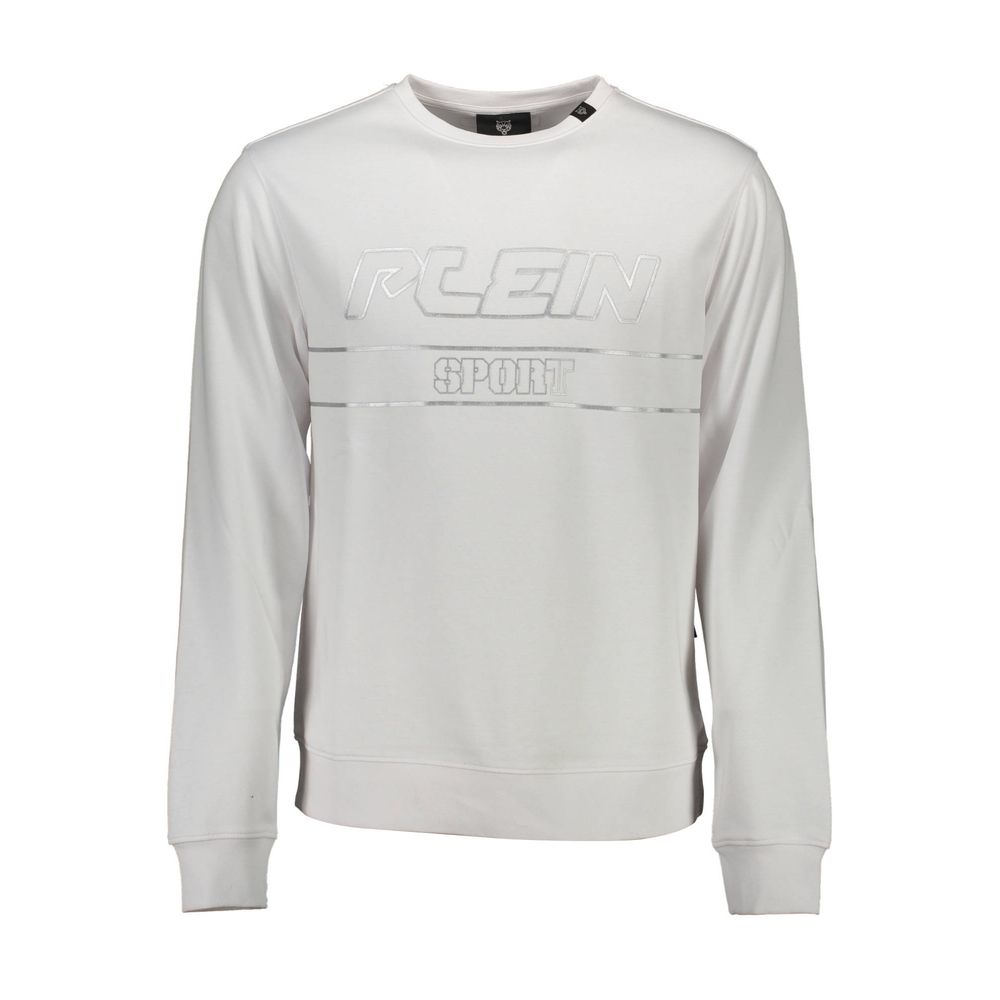 

Белый хлопковый мужской свитер Plein Sport, White