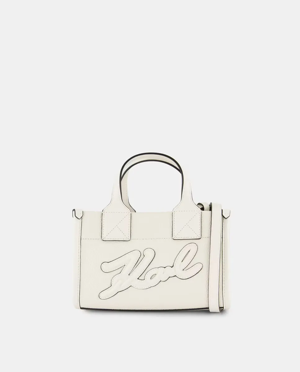 

Серебристый кросс-боди Karl Lagerfeld, белый