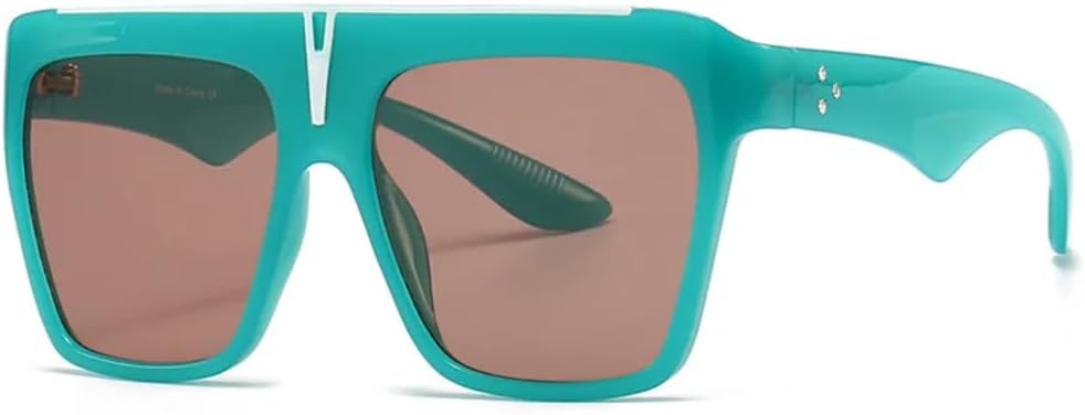 

Классические солнцезащитные очки с плоской верхней частью для женщин, большие очки для мужчин, модные роскошные очки в винтажном стиле, ретро, ​​с заклепками, крупная оправа TKKTLLT, C2