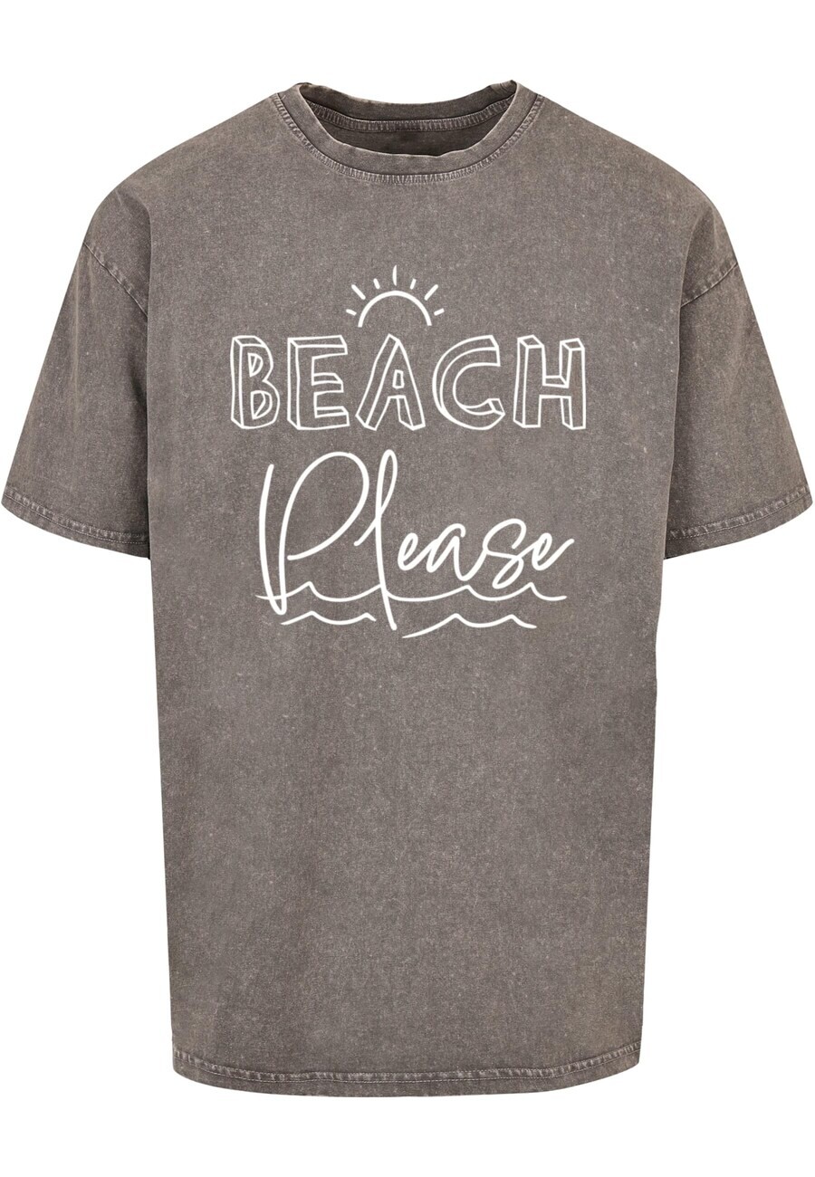 

Футболка Merchcode BEACH PLEASE, серый