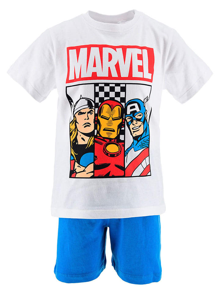 

Пижама "Avengers Classic" в сине-бело-разноцветном исполнении