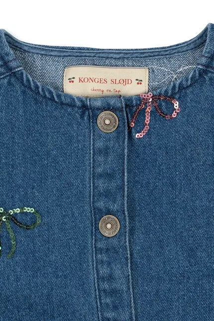 Куртка джинсовая MAGOT SEQUIN DENIM JACKET Konges Sløjd, синий — фото 4