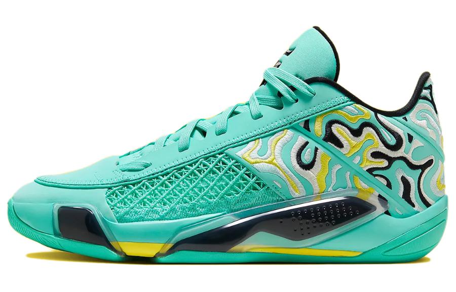 

Jordan 38 Low Hyper Бирюзово-зеленые, цвет Green