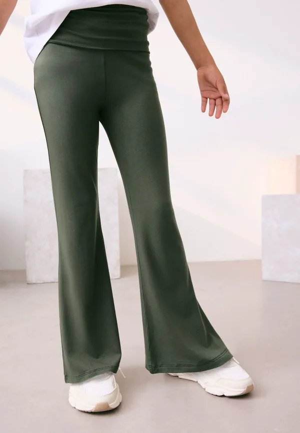 Леггинсы прямого кроя с расклешенной юбкой Next, Khaki Green — фото 2