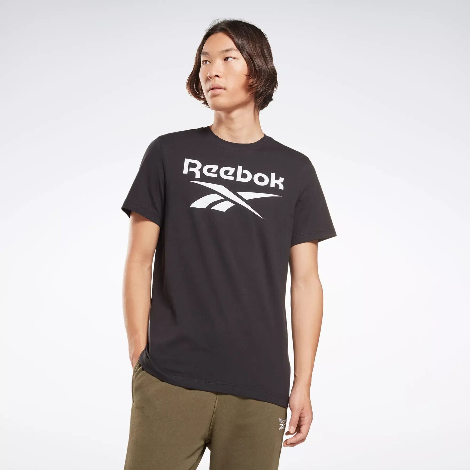 

Футболка Identity с большим логотипом Reebok, черный