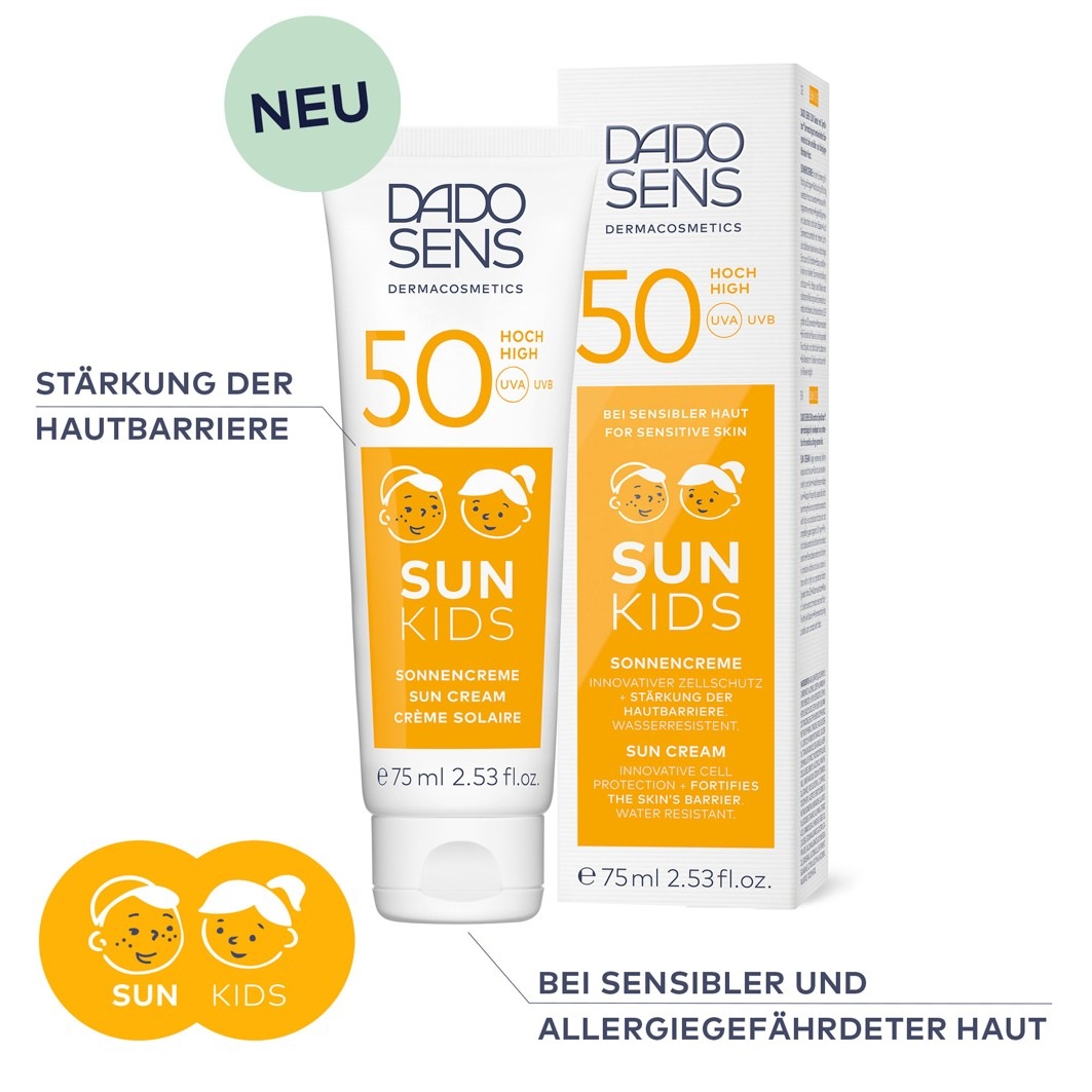 Солнцезащитный крем sun kids spf 50 Dado Sens Dermacosmetics, объем 75 мл — фото 2