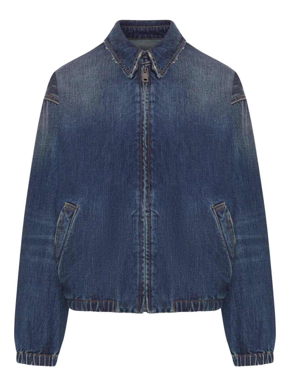 

Джинсовая куртка на молнии Prada, синий