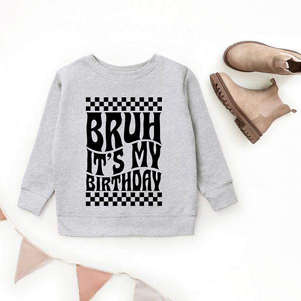 Футболка Bruh it's my birthday в клетку The Juniper Shop, Red — фото 3