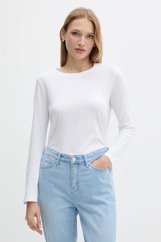 

Хлопковая водолазка Armani Exchange, белый