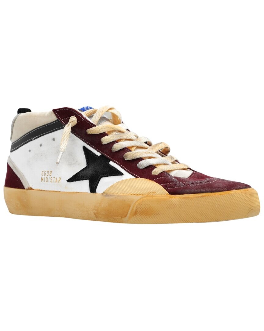 

Кожаные кроссовки Golden Goose Mid Star, бежевый