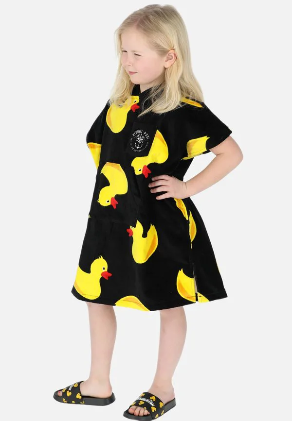Тропический пляжный халат Blount & Pool, Black Yellow Duck