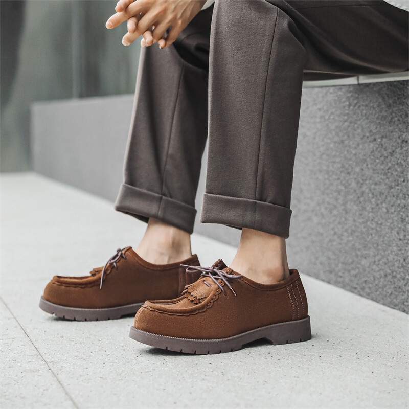Туфли мужские Men"s Casual Men Low-Top Chi Wolf, коричневый — фото 3