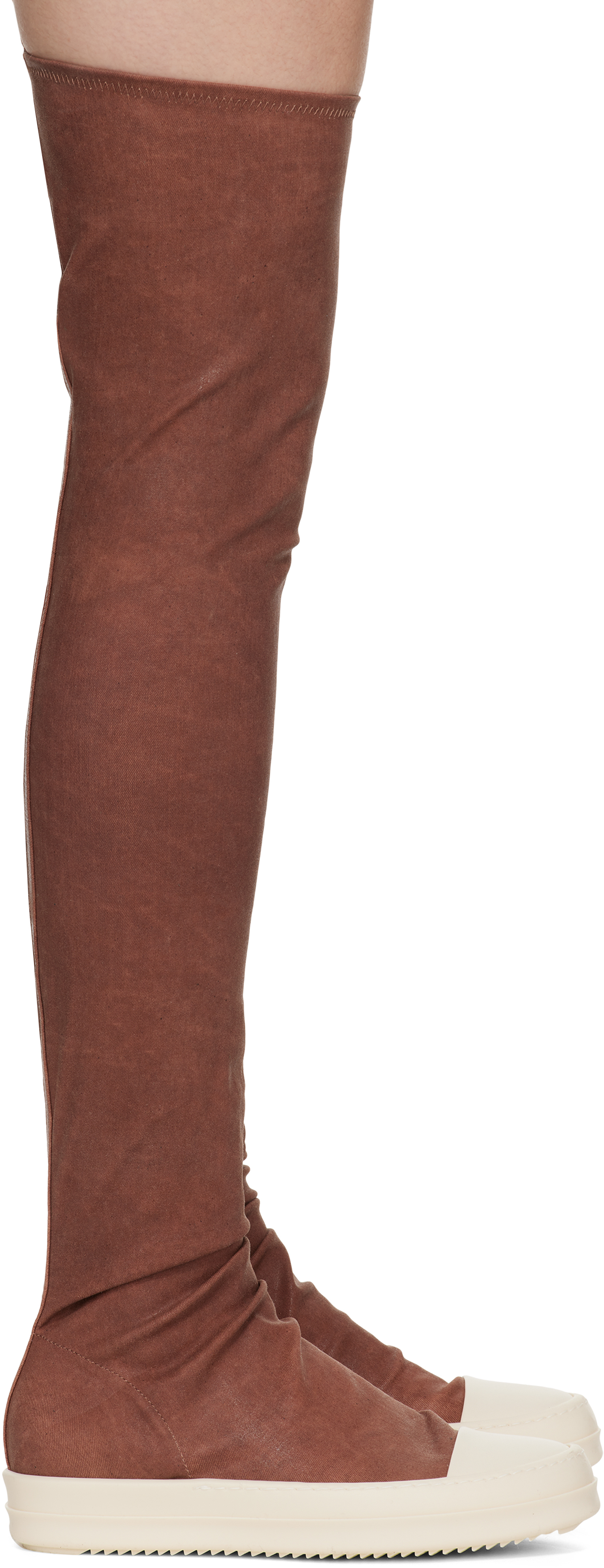 

Красные высокие носки Porterville Sneaks Tall Boots Rick Owens DRKSHDW