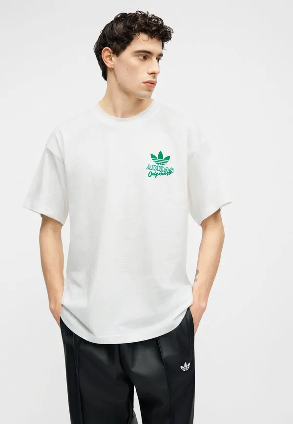 Футболка унисекс с принтом "diner tee" Adidas Originals, White — фото 4
