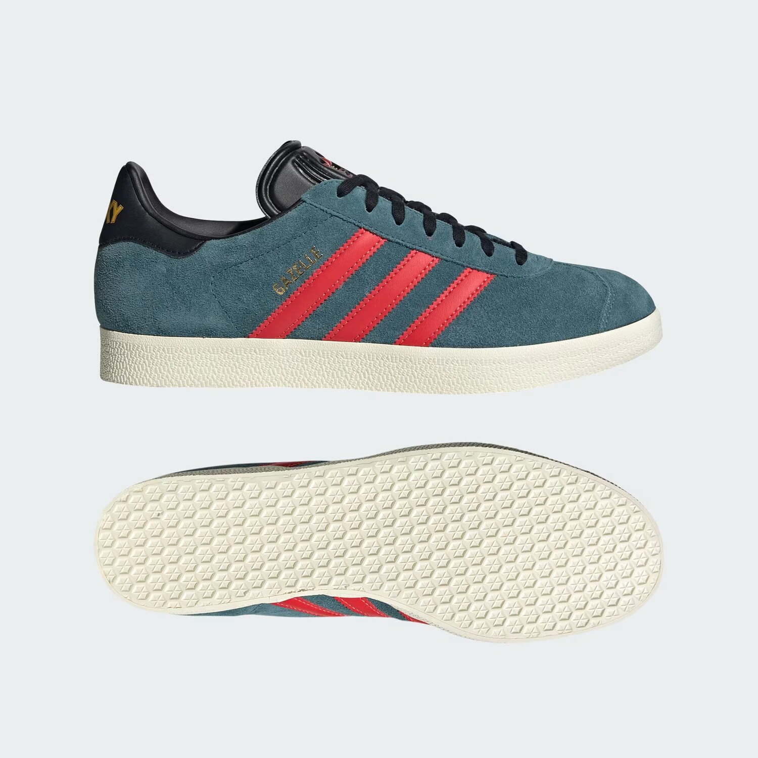 

Кроссовки Archive Gazelle 2024 LA Galaxy Adidas, цвет Viridian/Red/Cream White