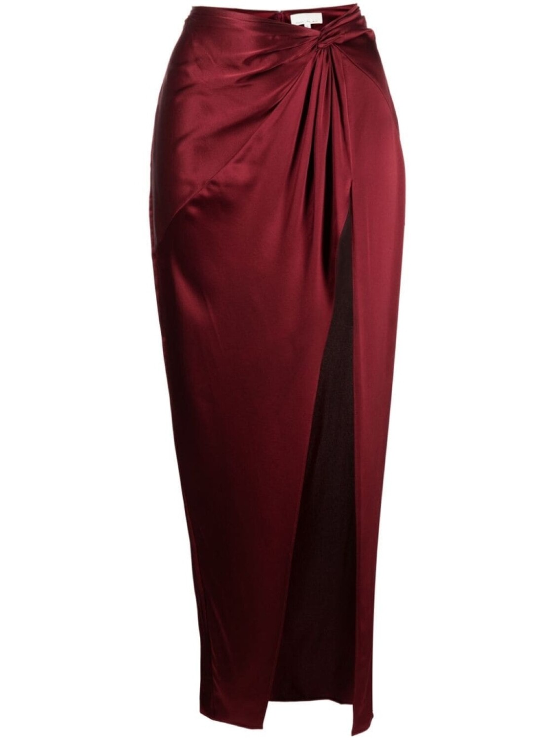 

Шелковая юбка с драпировкой Fleur Du Mal, красный
