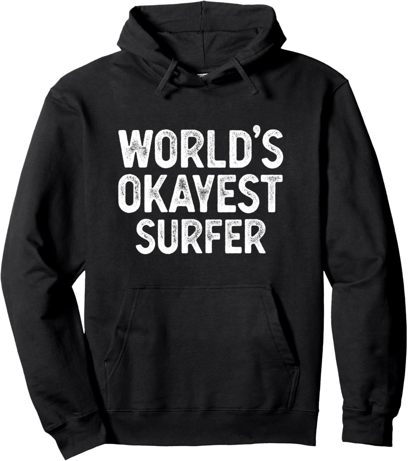 

Забавные подарки для серферов. Худи Самый обычный серфер в мире Surf Gift Ideas Co., Ltd., черный