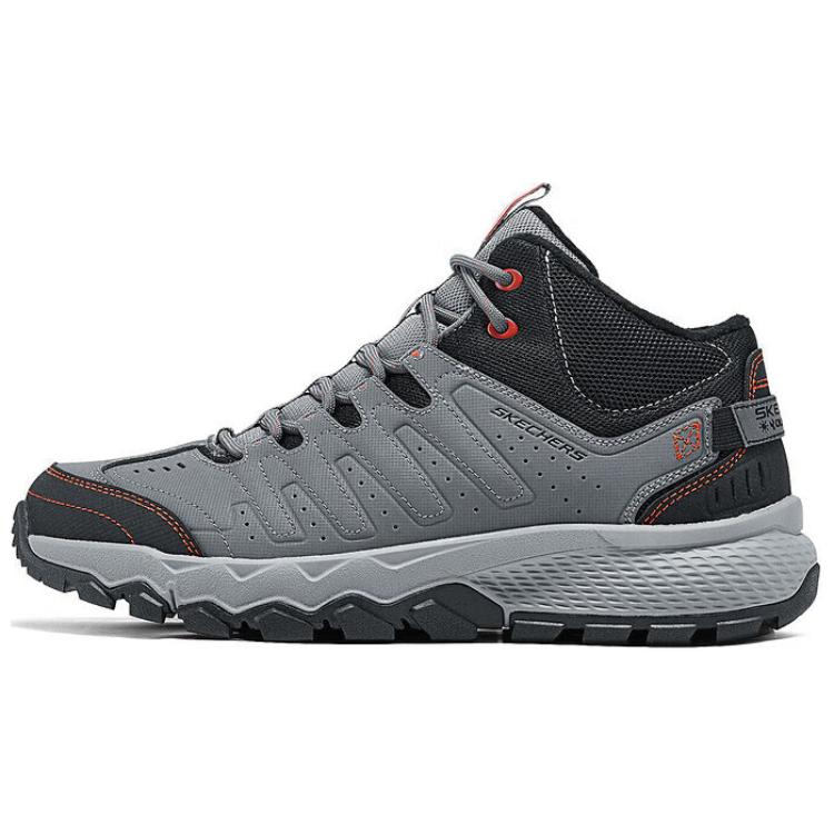 

Skechers Мужские кроссовки для активного отдыха, серо-черные, средней высоты