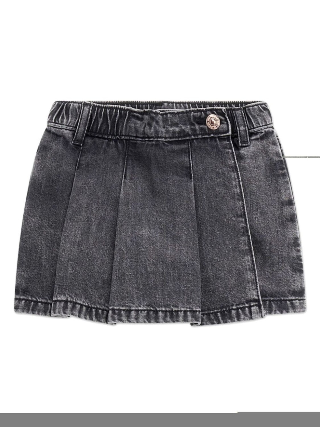 

Плиссированная джинсовая мини-юбка Guess kids, серый