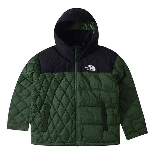 

Куртка hooded full zip puffer jacket 'green' The North Face, зеленый