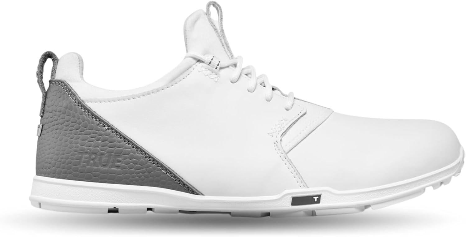 

Мужские гольф-туфли TRUE Linkswear OG Tour, из высококачественной кожи наппа, водонепроницаемые, белый/серый