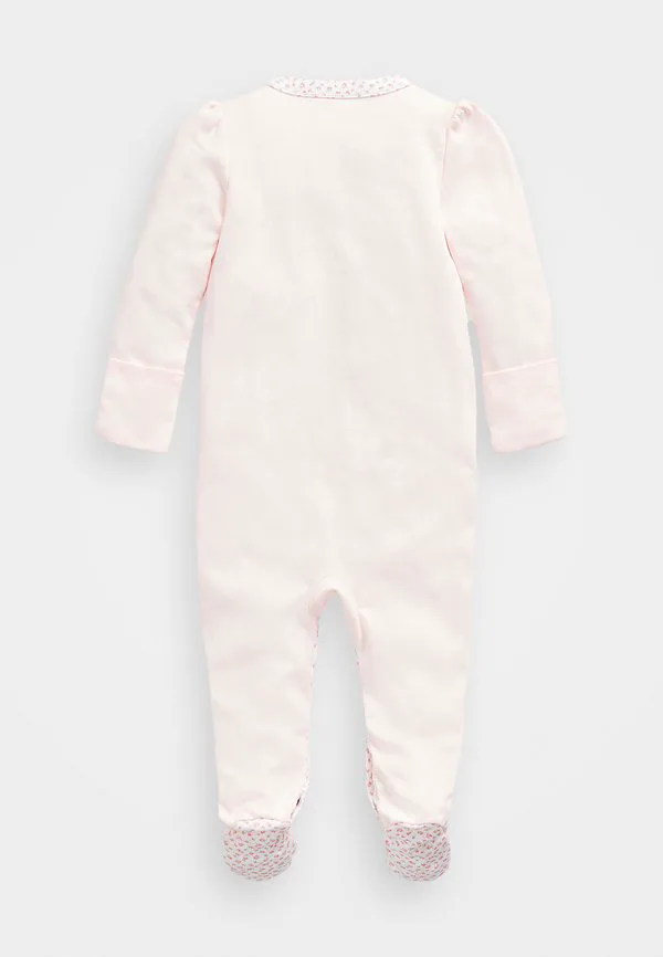 Комбинезон с цветочной отделкой и закрытыми ступнями Polo Ralph Lauren, Delicate Pink — фото 2