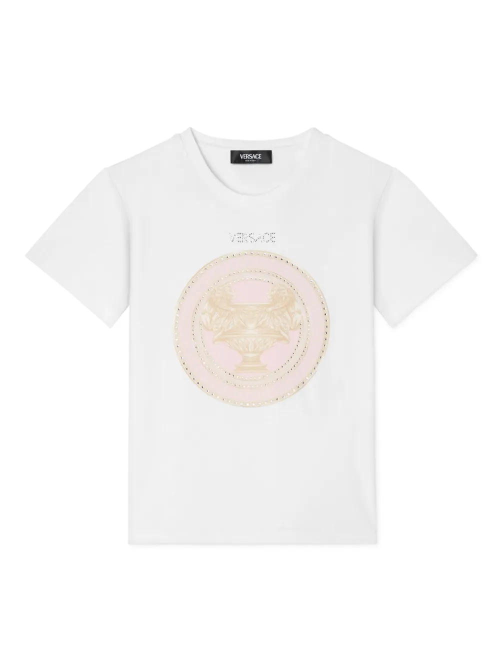

Футболка с логотипом Versace Kids, белый