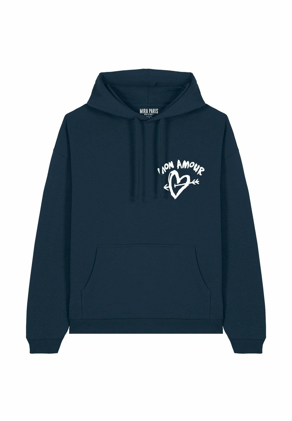 

Толстовка MON AMOUR EMBROIDERY UNISEX - Hoodie Mira Paris, темно-синий