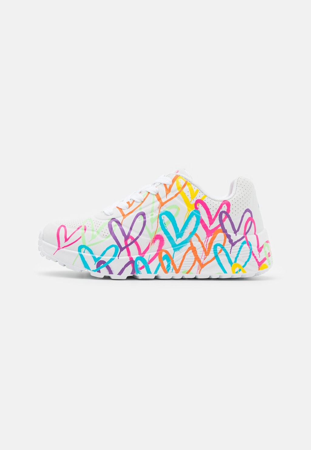 

Полукеды Uno Lite Skechers, цвет white/neon multi-coloured