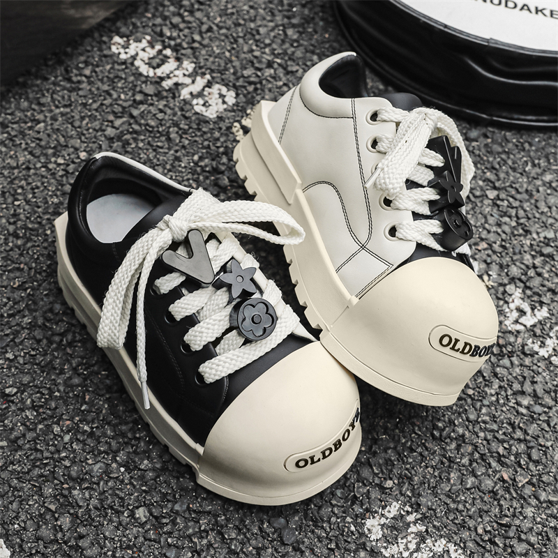 MODENGPAN Женские скейтерские кроссовки Unisex Black White - Black White, цвет Black White[Women's Size] — фото 2