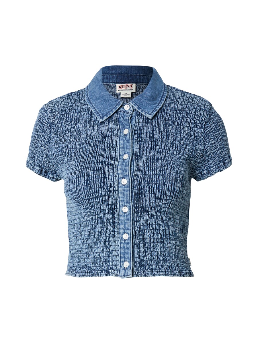

Блузка с коротким рукавом GUESS Originals Blouse, синий деним