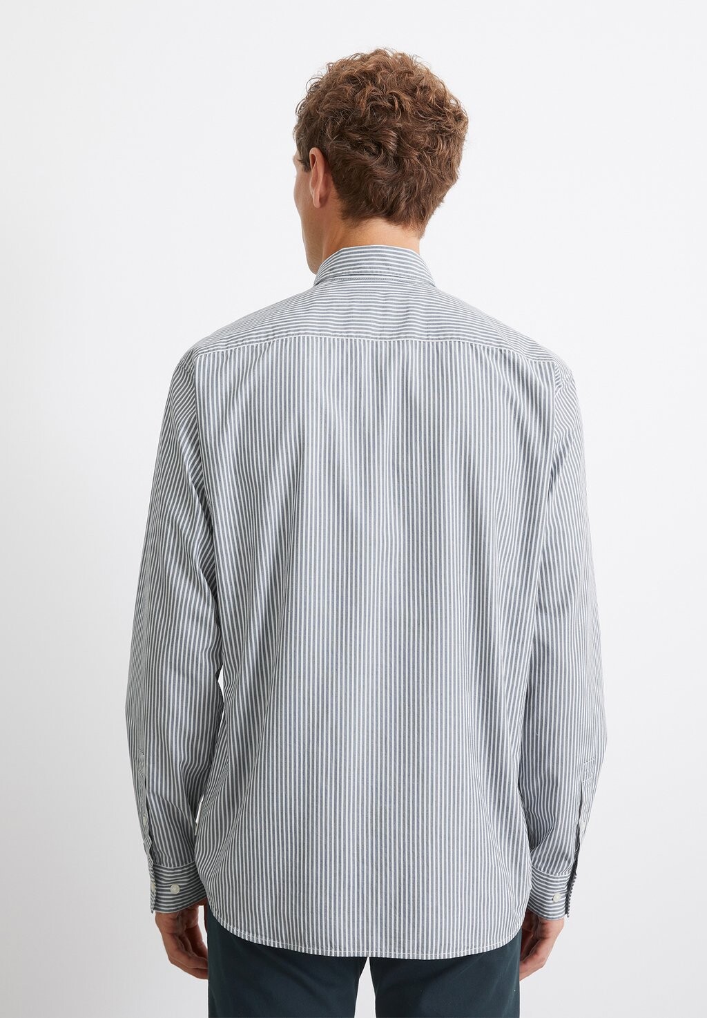 

Рубашка KENT COLLAR LONG SLEEVES NO POCKET ROUND HEM Marc O'Polo, синий